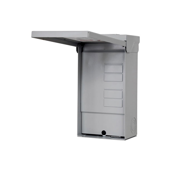 Siemens Murray EQ W0408ML1125U Load Center, 125 A, 4 -Space, 8 -Circuit, Main Lug, NEMA 3R Enclosure, Gray