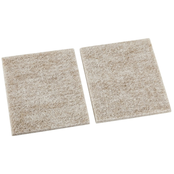 National Hardware V1719 Series N237-131 Protective Pad, Felt Cloth, 4 in L, 3-1/2 in W, Square