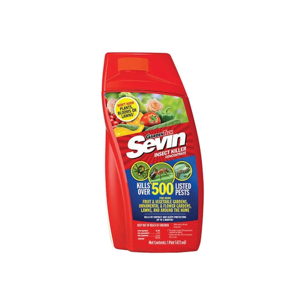 Sevin 100530122 Insect Killer, Liquid, Spray Application, 16 oz Bottle
