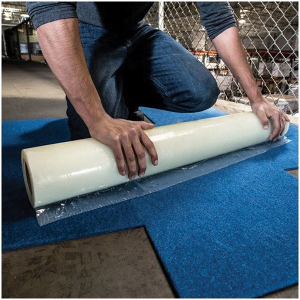 SURFACE SHIELDS CS2450W Carpet Shield, 50 ft L, 24 in W, Acrylic/Polyethylene, Clear