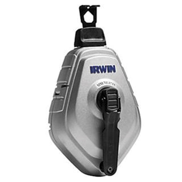 IRWIN STRAIT-LINE MACH6 Series 1932890 Chalk Reel and Chalk Combo, 100 ft L Line, Black/White Line, 6:1 Gear Ratio