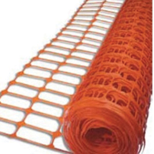 TENAX 89909104 Warning Barrier, 100 ft L, 3-1/2 x 1-1/2 in Mesh, HDPE, Orange