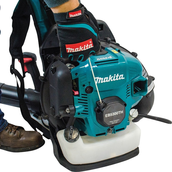 Makita EB5300TH Backpack Blower, Unleaded Gas, 52.5 cc Engine Displacement, 4-Stroke Engine, 516 cfm Air