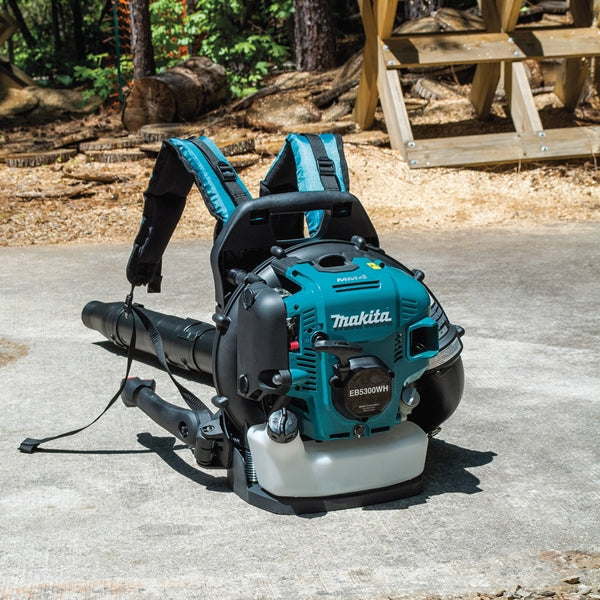 Makita EB5300WH Backpack Blower, Unleaded Gas, 52.5 cc Engine Displacement, 4-Stroke Engine, 516 cfm Air