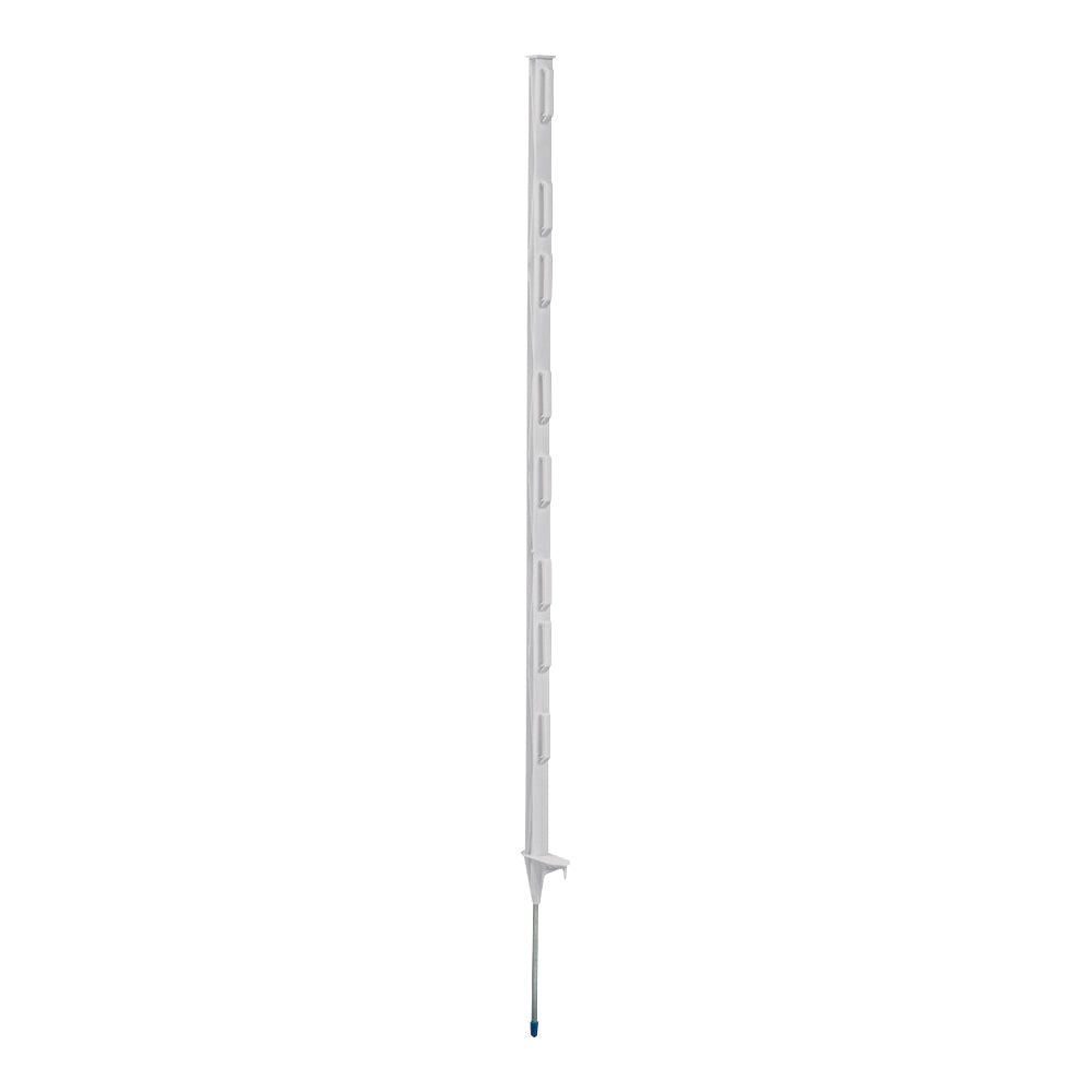 Zareba Fi-Shock A-48 Step-In Fence Post, 4 ft OAH, Polypropylene, White