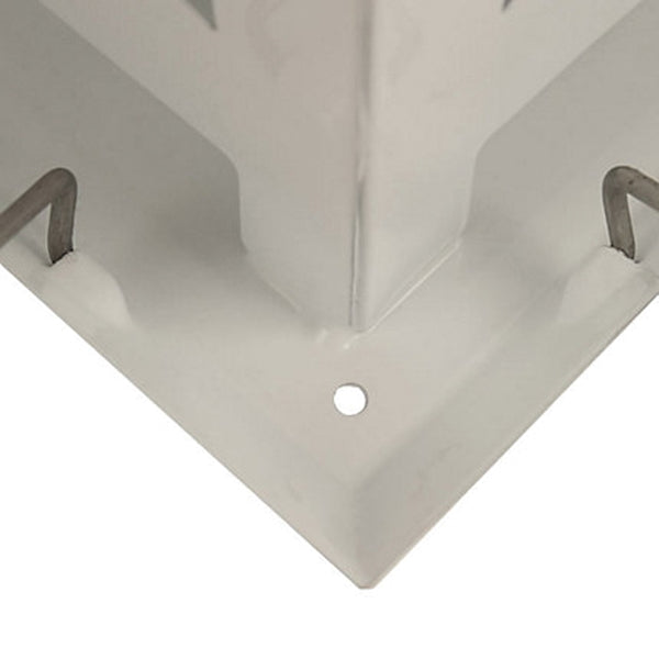 Perky-Pet WFH001 Bird Feeder, Farmhouse, Sunflower, 4-Port/Perch, Metal, White, 10 in H