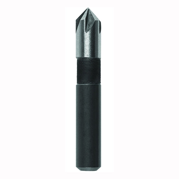 IRWIN 1877714 Drill Bit, 1/4 in Dia, 1-17/32 in OAL, Countersink, 5-Flute, 1/4 in Dia Shank, Round Shank