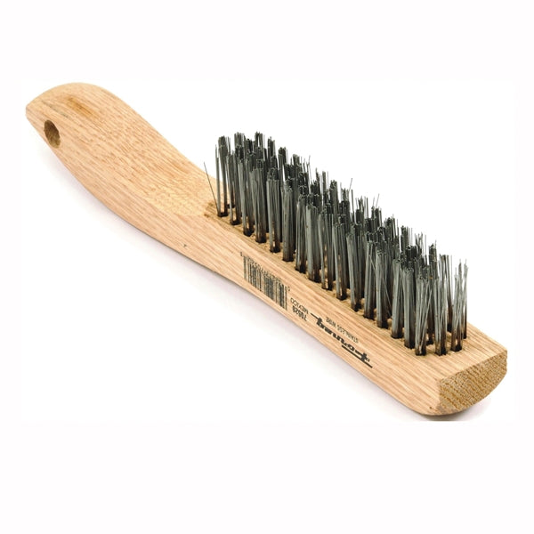 Forney 70520 Scratch Brush, 0.014 in L Trim, Stainless Steel Bristle