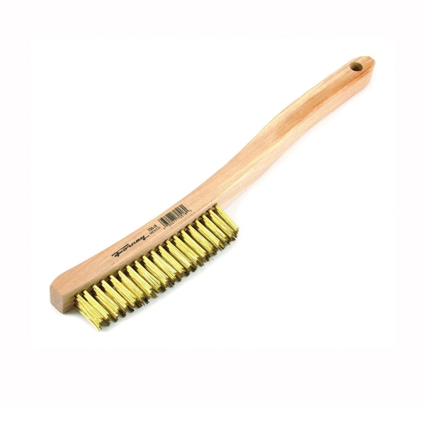 Forney 70518 Scratch Brush, 0.012 in L Trim, Brass Bristle