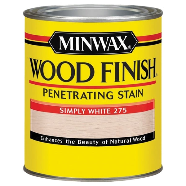 Minwax 700524444 Wood Stain, White, Liquid, 1 qt, Can