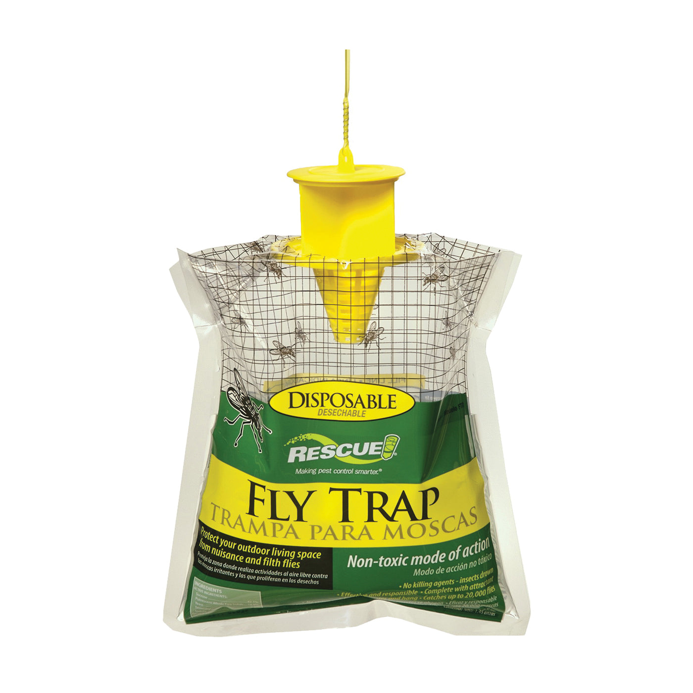 RESCUE FTD-DB12 Fly Trap, Solid, Musty