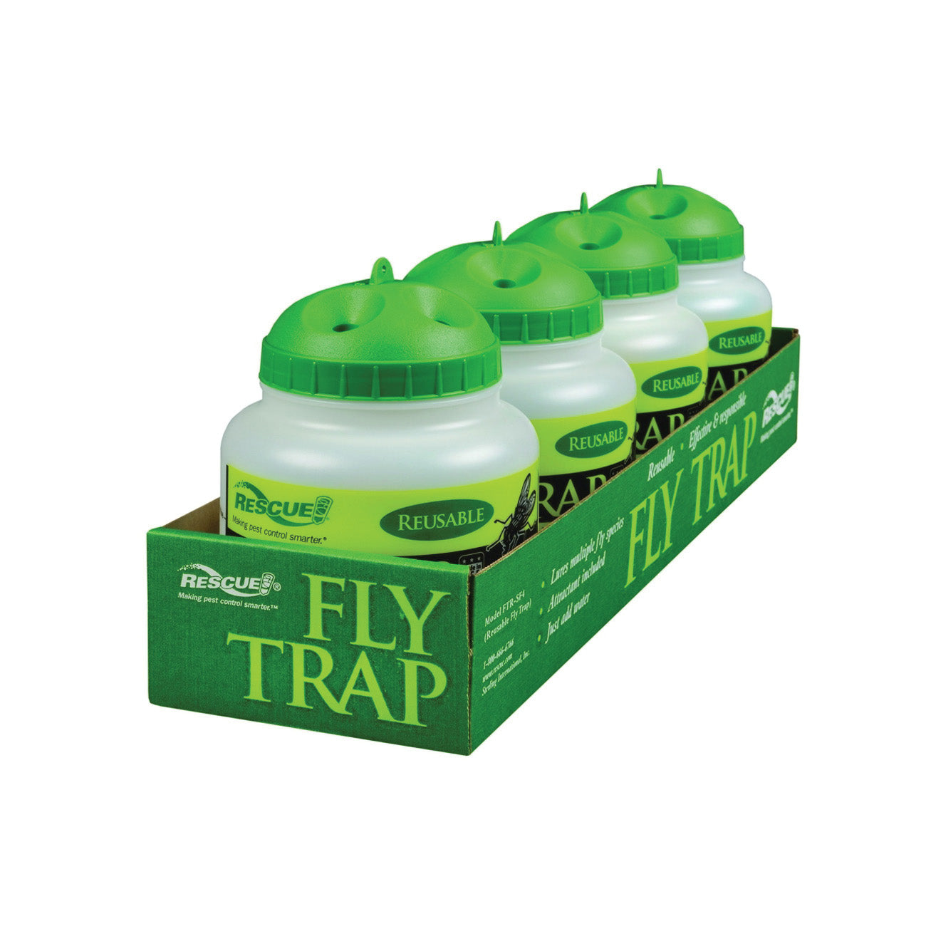 RESCUE FTR-SF4 Fly Trap Refill, Solid, Musty Refill Pack