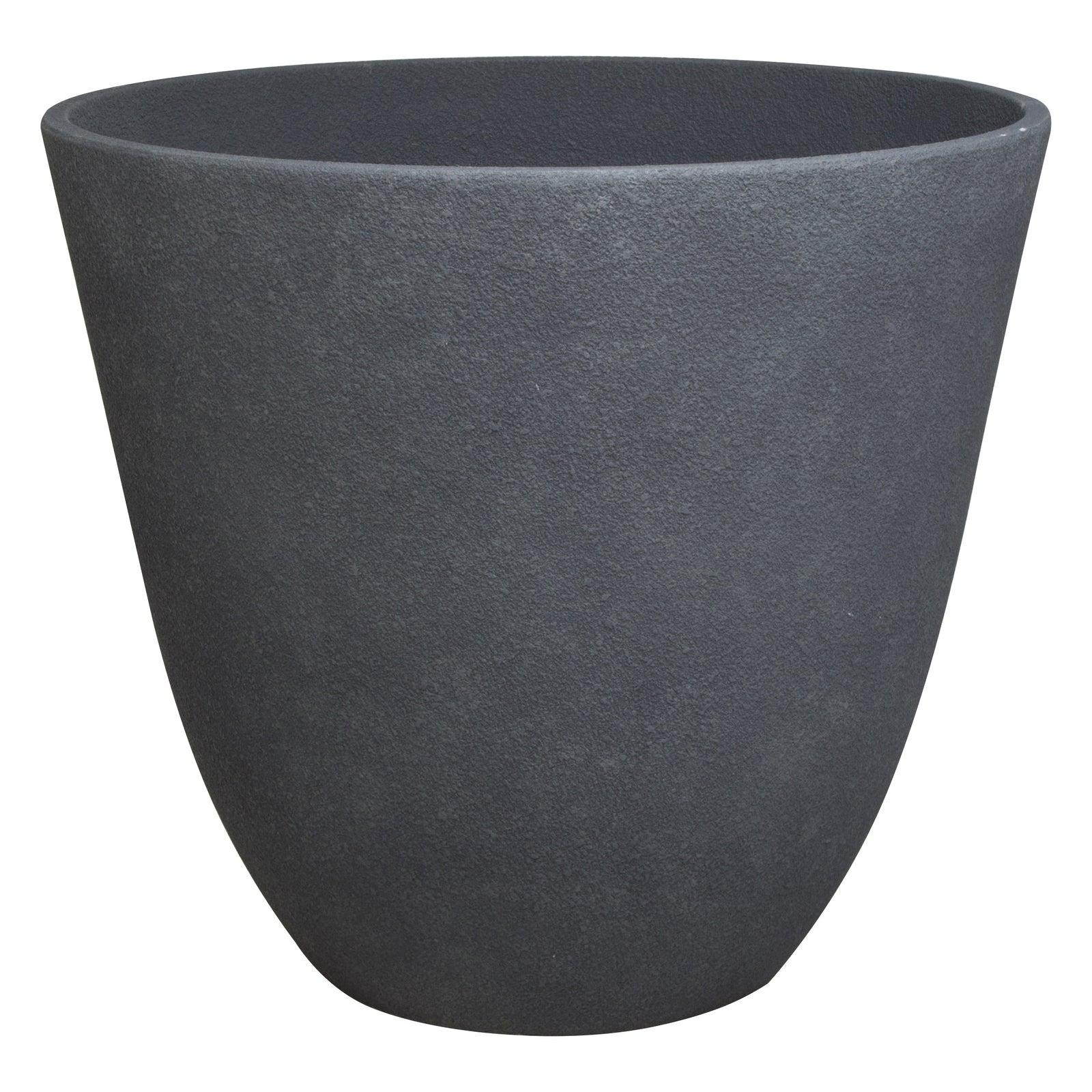 Landscapers Select Planter, 22 in Dia, Round, Resin, Dark Monzonite