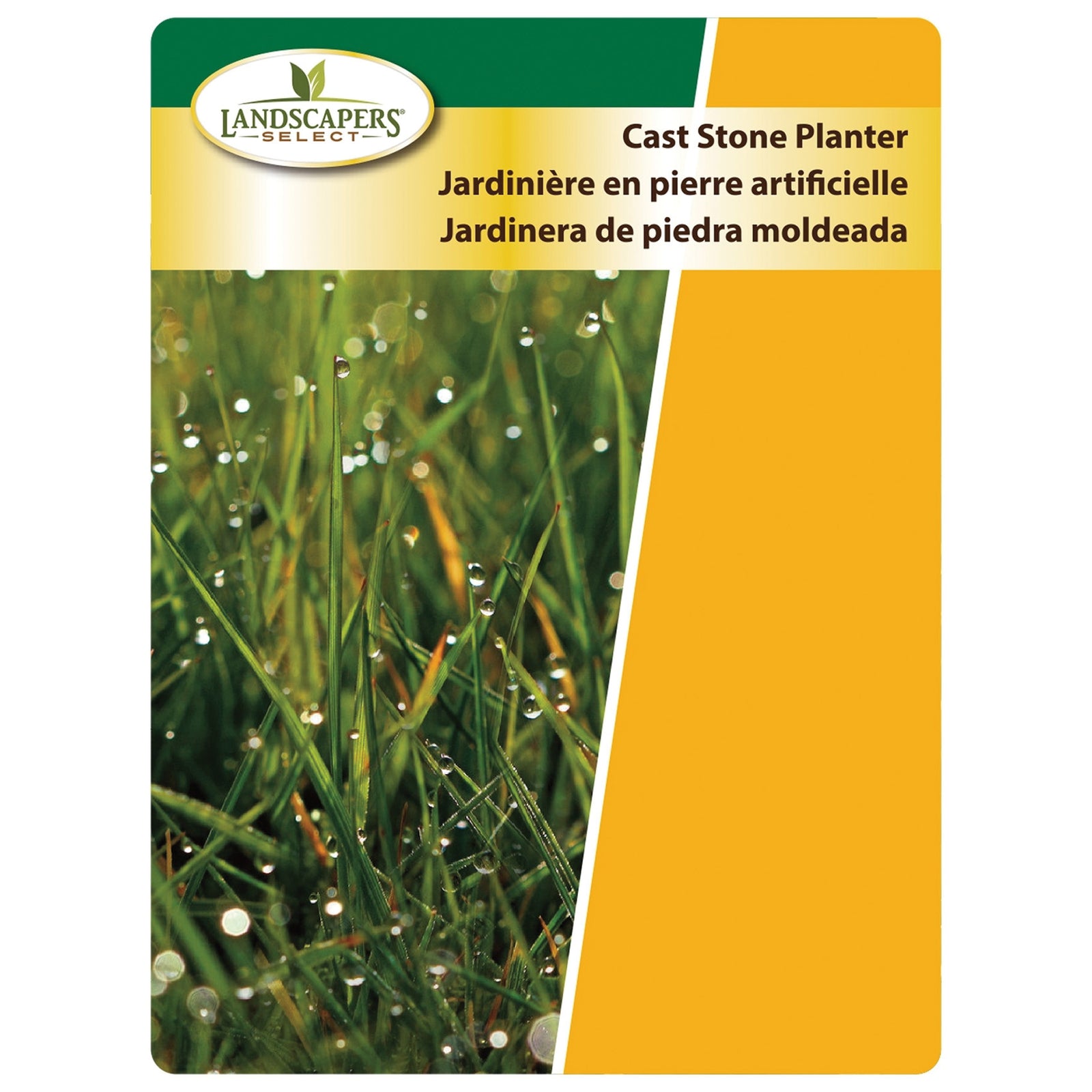 Landscapers Select PT-030 Pottery Planter, 20 in Dia, Barrel, Cast Stone, Weathered Oak