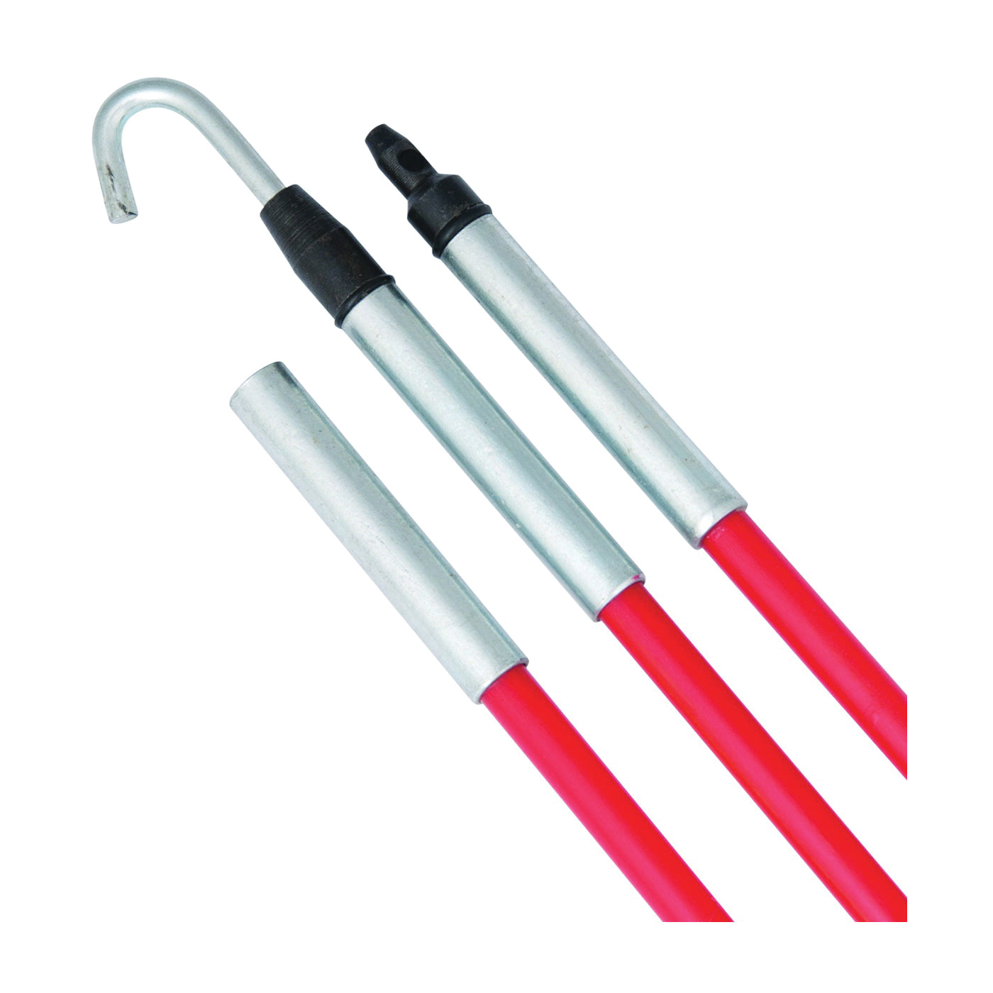 GB FTX-12L Fish Stick, 3 ft L Tape, Fiberglass Tape, Red Case