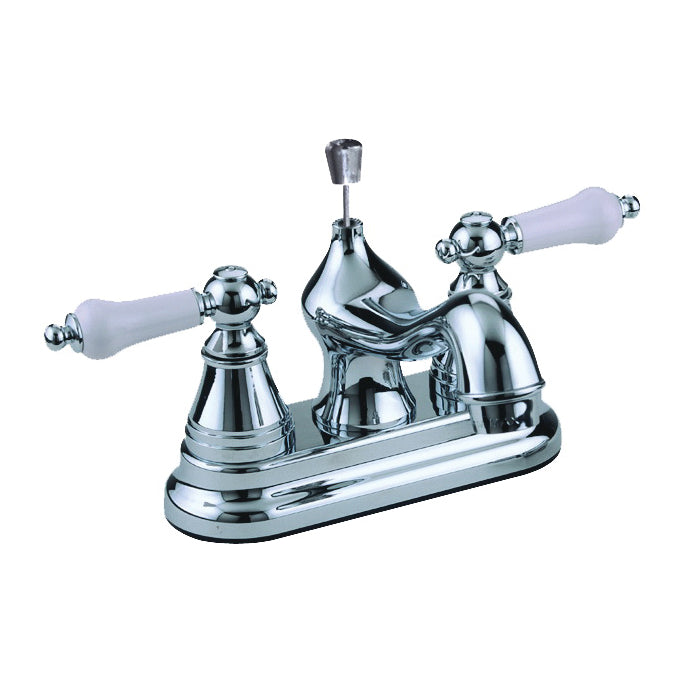 Boston Harbor PF4232 Lavatory Faucet, 1.5 gpm, 2-Faucet Handle, ABS, Chrome Plated, Lever Handle
