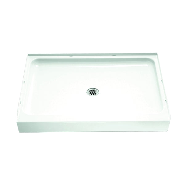 Sterling Ensemble 72121100-0 Shower Base, 48 in L, 34 in W, 5-1/2 in H, Vikrell, White, Alcove Installation