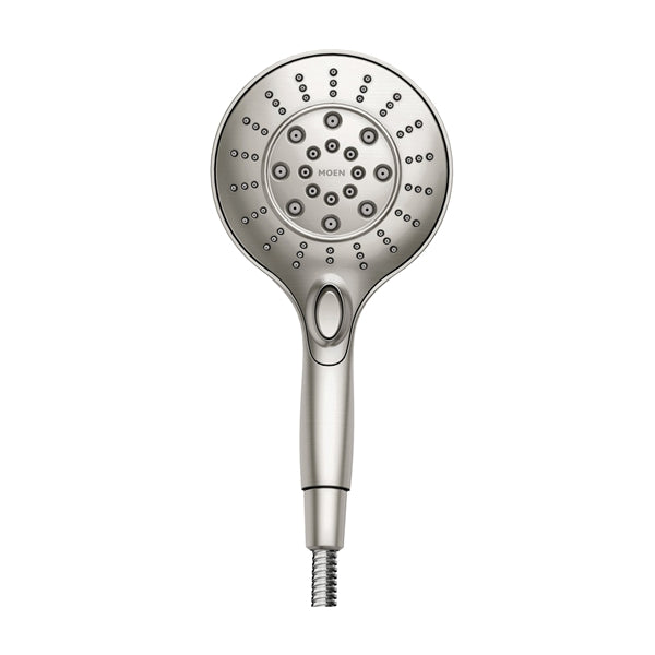Moen Engage 26112SRN Spray Head Hand Shower, 1/2 in Connection, 2.5 gpm, 6-Spray Function, Metal, Brushed Nickel