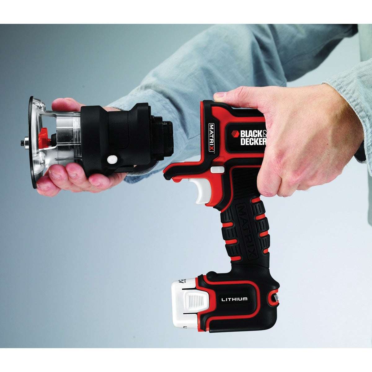 Black+Decker BDCMTR Router Attachment, Metal, Black