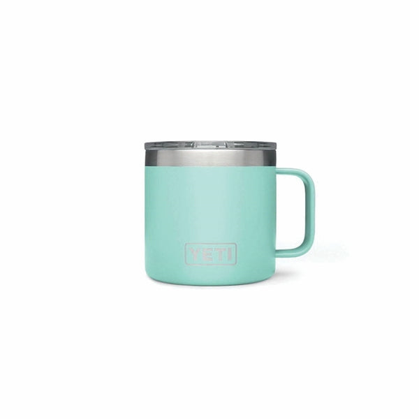 YETI Rambler YRAM14SF acuum-Insulated with Standard Lid, 14 oz Capacity, Stainless Steel, Seafoam