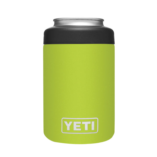 YETI Rambler 21070090075 Colster, 3-1/8 in OD x 4-7/8 in H, 12 oz Can/Bottle Insulator Stainless Steel, Chartreuse