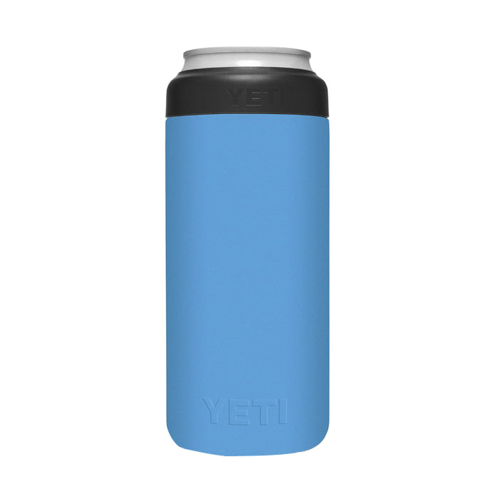 YETI Rambler 21070090085 Colster Slim Can Insulator, 12 oz Capacity, Stainless Steel, Pacific Blue