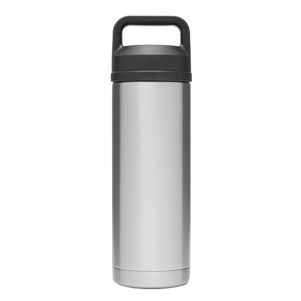 YETI Rambler 21071060024 Vacuum Insulated Bottle with Chug Cap, 18 oz Capacity, 18/8 Stainless Steel, Pacific Blue