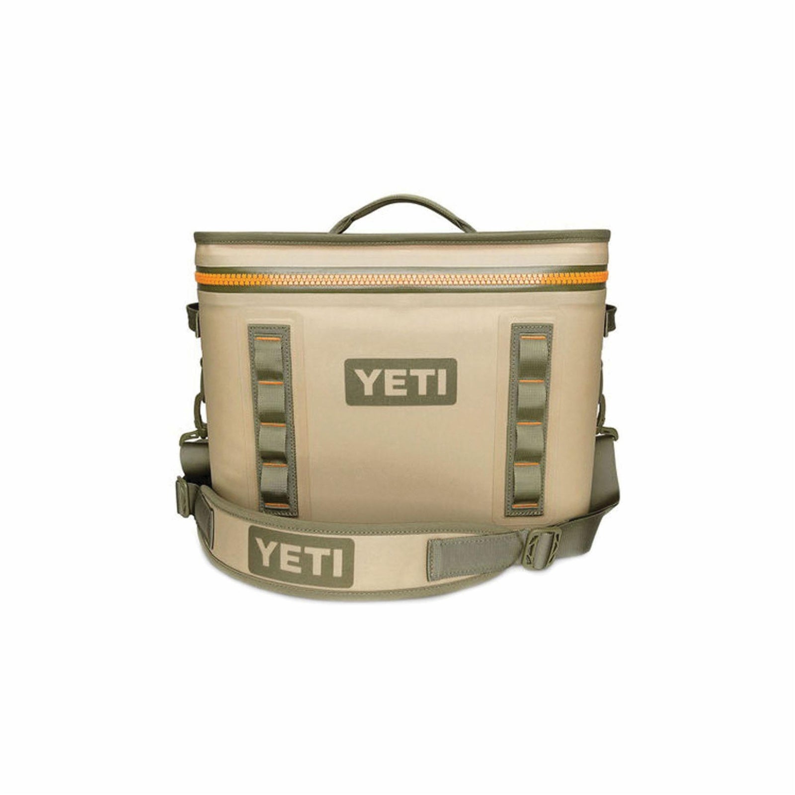 Yeti Hopper Flip 18, 18050120000, Soft Cooler, 20 Can Capacity, Dryhide Fabric, Blaze Orange/Field Tan