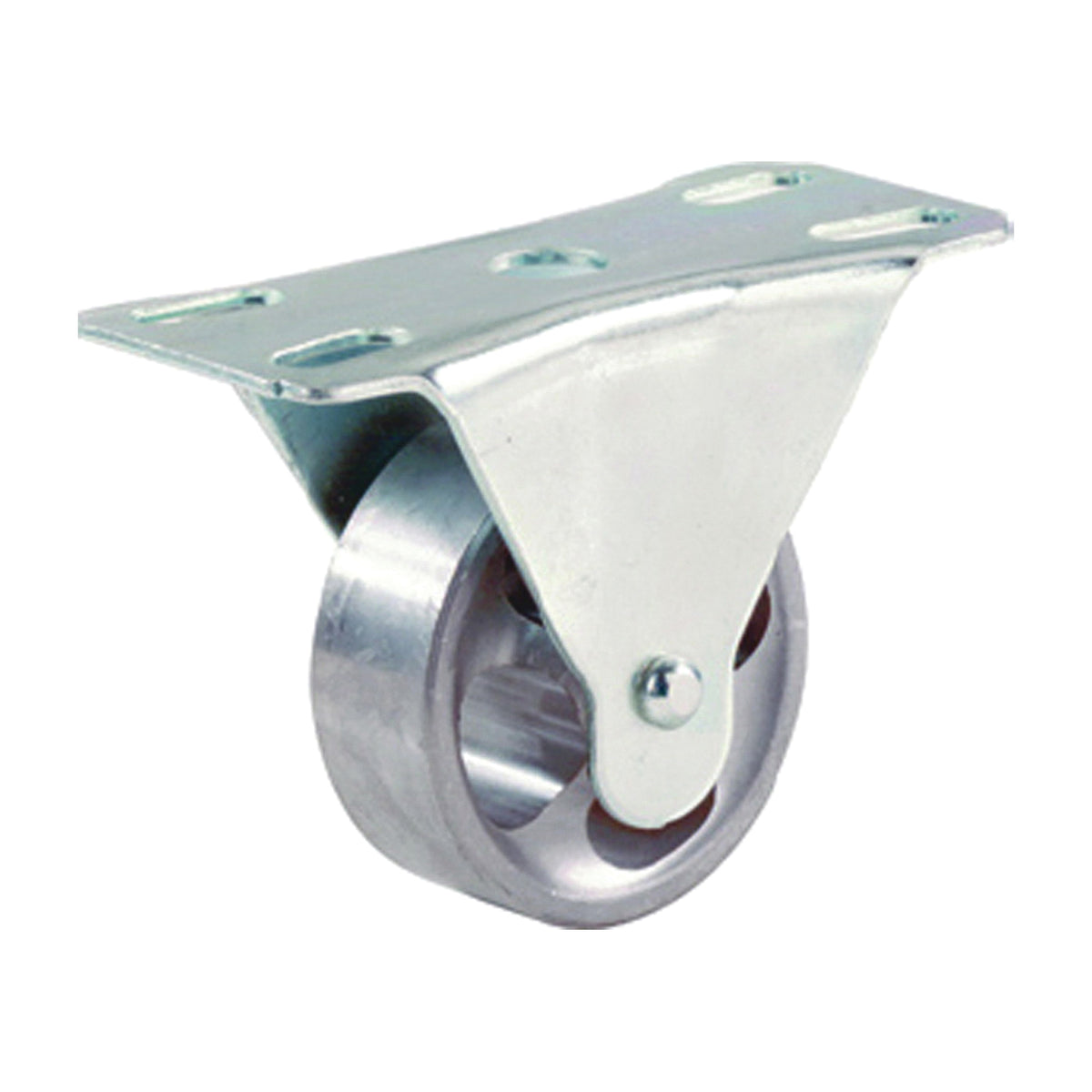 Shepherd Hardware 9184 Rigid Caster, 2-1/2 in Dia Wheel, 1 in W Wheel, Cast Iron Wheel, 175 lb