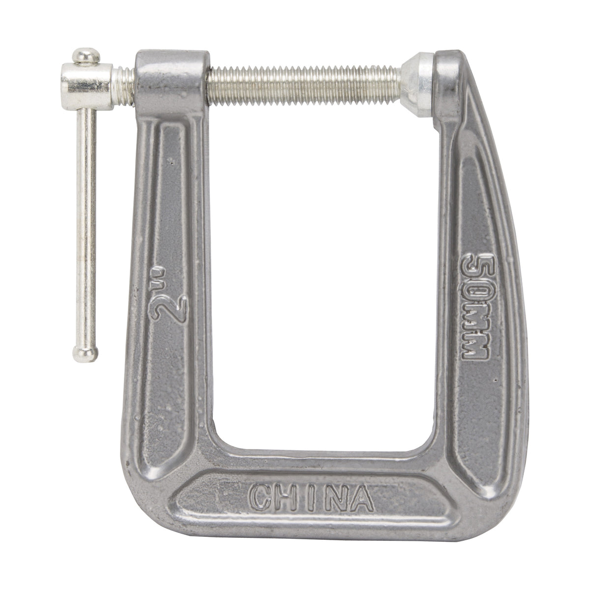 Vulcan 38-123 C-Clamp, 2 in Max Opening Size, 3-1/5 in D Throat, Steel Body, Gray Body