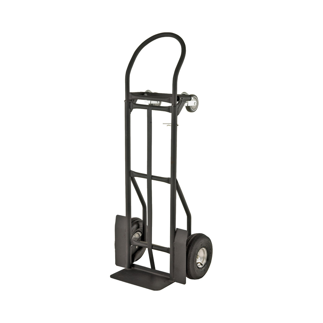 ProSource Hand Truck, 800 lb Weight Capacity, 14 in W x 7-3/4 in D Toe Plate, Black
