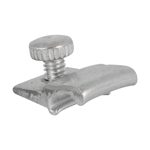 Make-2-Fit PL 7957 Storm Door Panel Clip, Aluminum, Mill, Silver