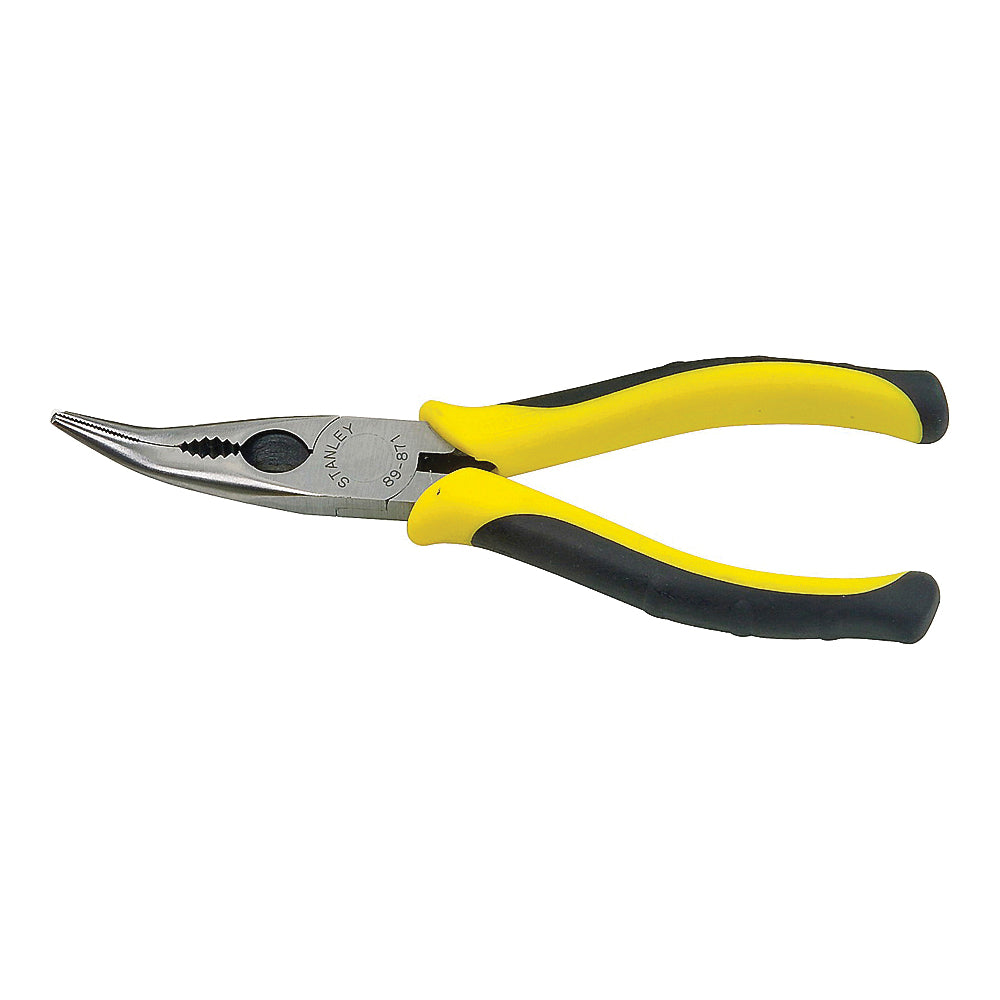 STANLEY 89-871 Nose Plier, 6-3/8 in OAL, 1-1/4 in Jaw Opening, Black/Yellow Handle, Comfort-Grip Handle, 11/16 in W Jaw