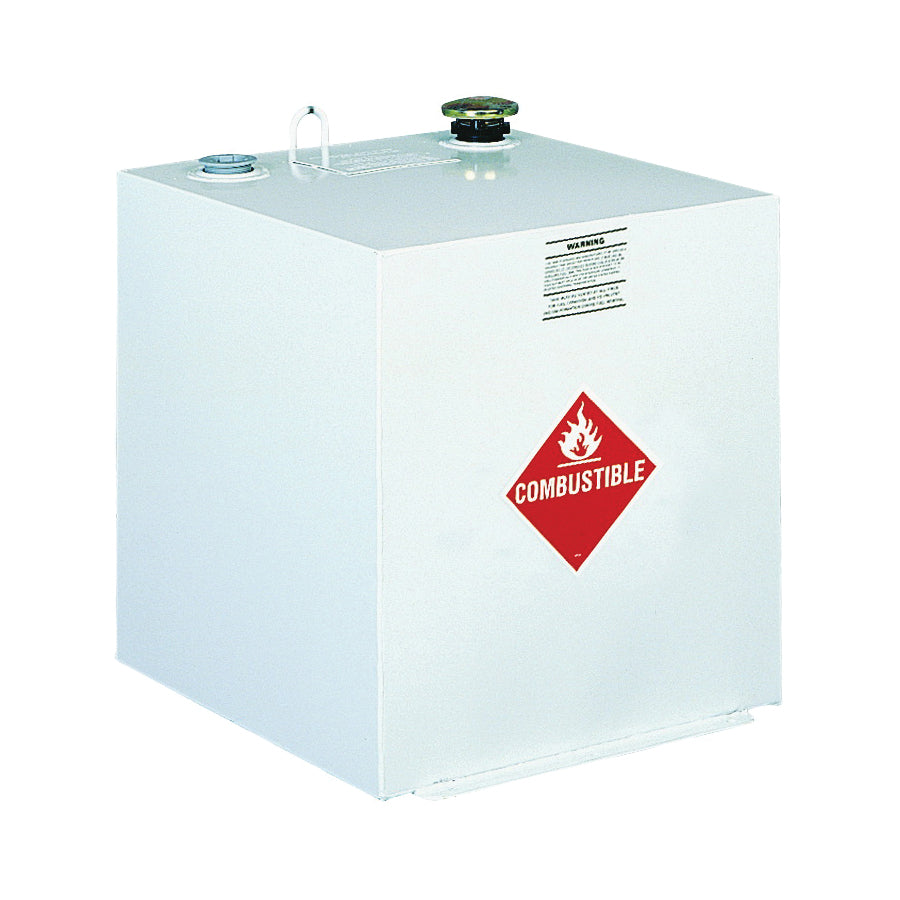 Jobox 485000 Transfer Tank, 50 gal Capacity, Steel, White