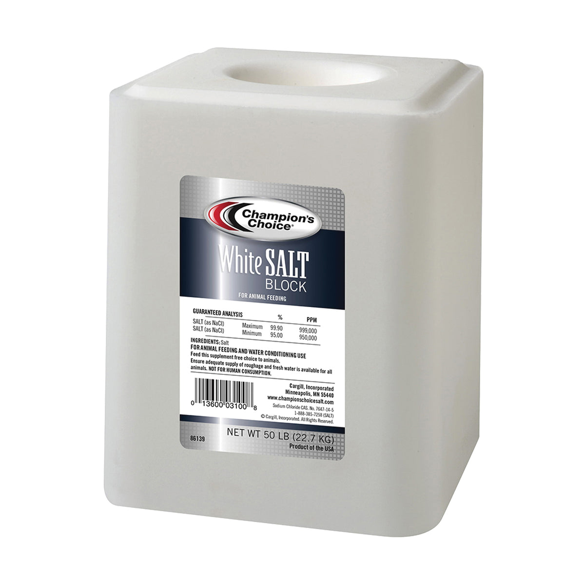 Champion&#39;s Choice 100012578 Salt Block, 50 lb