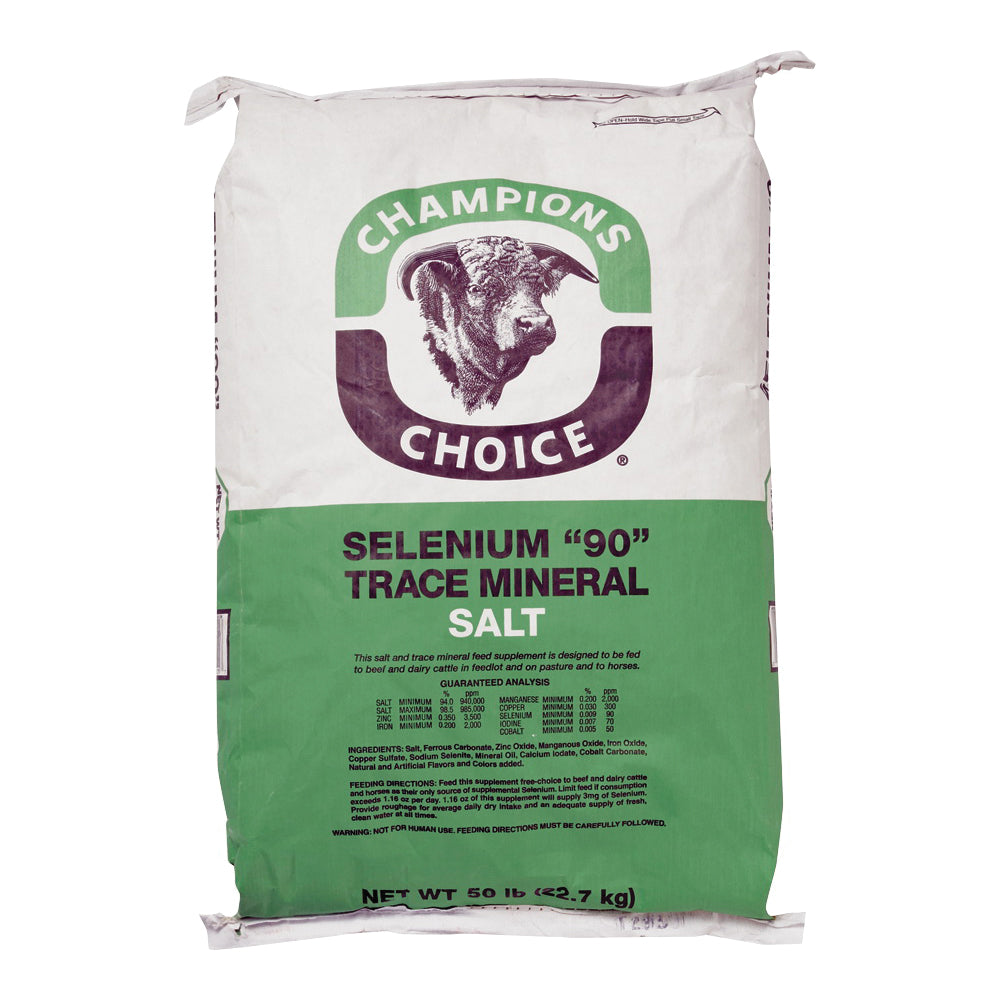 Champion's Choice Selenium 90 100012574 Trace Mineral Salt, 50 lb Bag