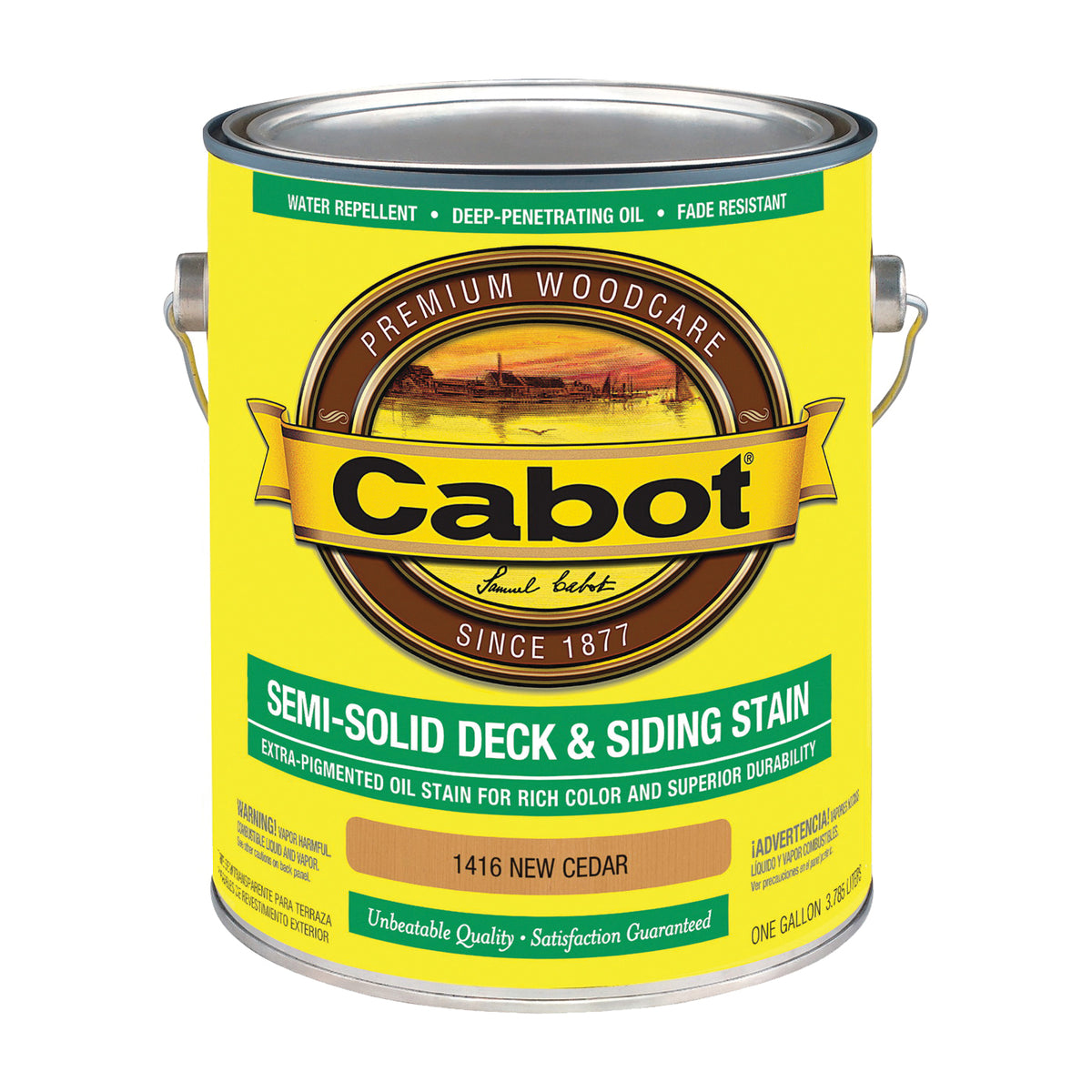 Cabot 140.0001416.007 Deck and Siding Stain, New Cedar, Liquid, 1 gal