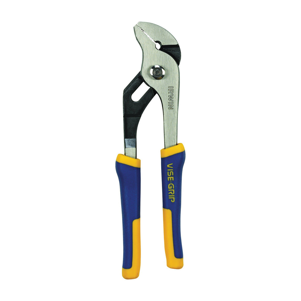 IRWIN 4935320 Groove Joint Plier, 8 in OAL, 1-3/4 in Jaw Opening, Blue/Yellow Handle, Cushion-Grip Handle, 1 in L Jaw