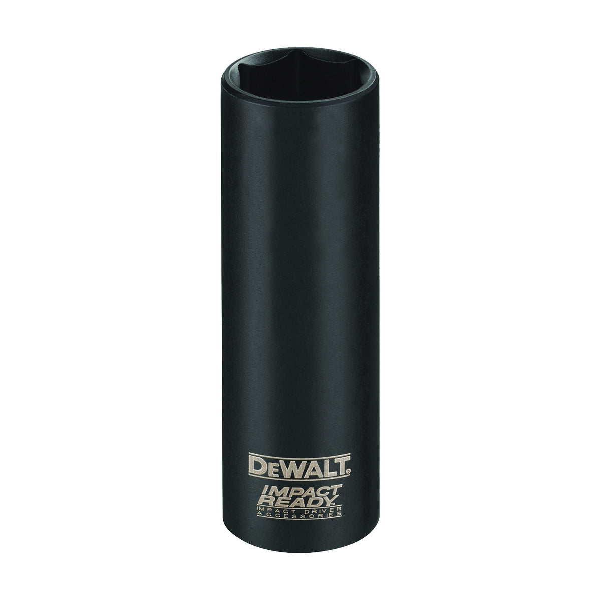 DeWALT IMPACT READY DW22862 Impact Socket, 1/2 in Socket, 1/2 in Drive, Square Drive, 6-Point, Steel, Black Oxide