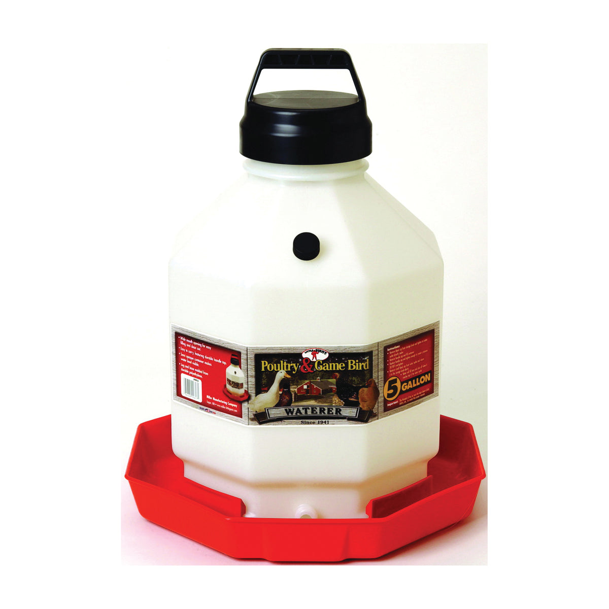 Little Giant PPF5 Poultry Waterer, 5 gal Capacity, Plastic