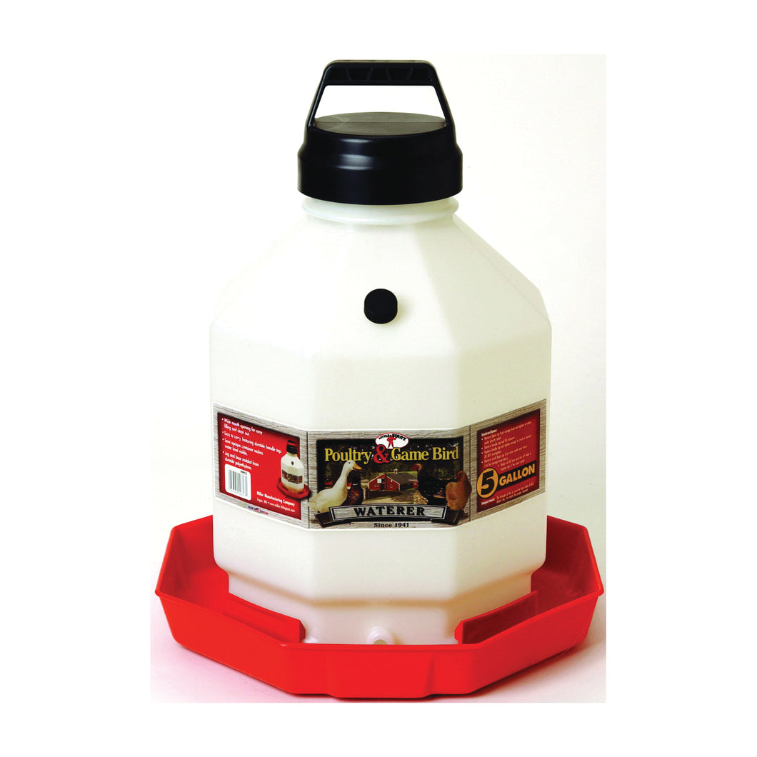 Little Giant PPF5 Poultry Waterer, 5 gal Capacity, Plastic