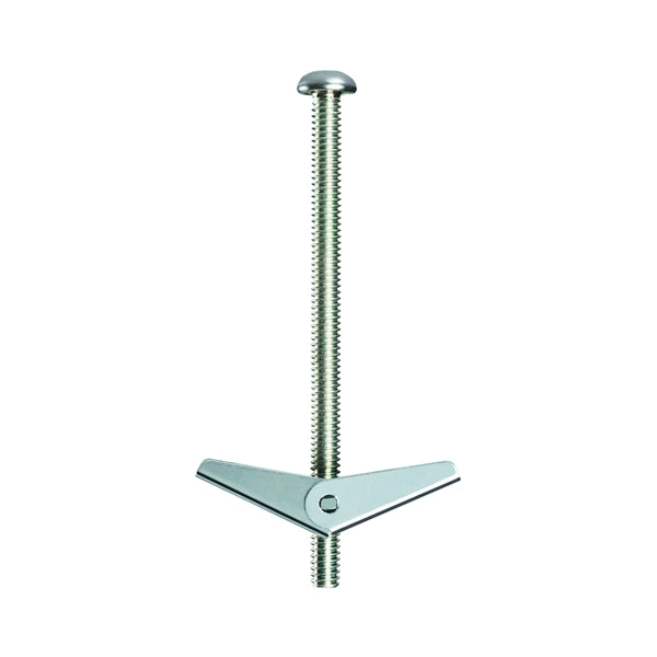 COBRA ANCHORS 082M Spring Toggle Bolt, 3 in L, Steel, 68 lb