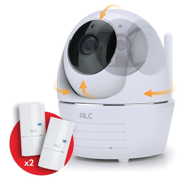 ALC AWF33-S2 Wi-Fi Security Camera, 90 deg View, 1080 pixel Resolution, Night Vision: 35 ft, White, Wall Mounting