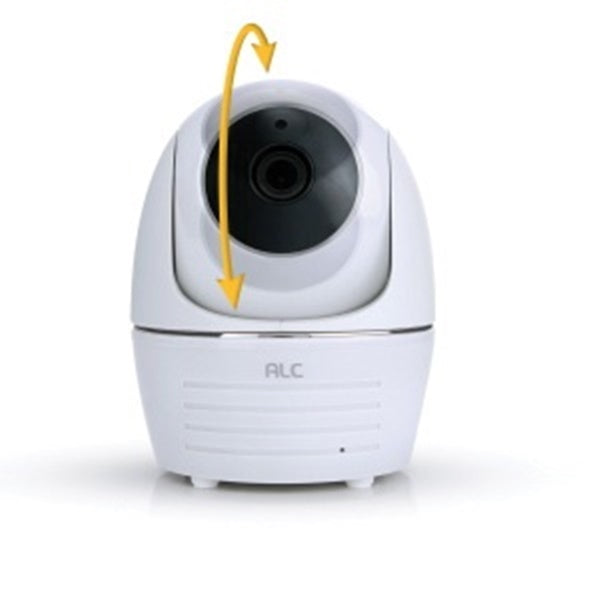 ALC AWF23 Wi-Fi Camera, 90 deg View, 1080 pixel Resolution, Night Vision: 35 ft, White, Wall Mounting