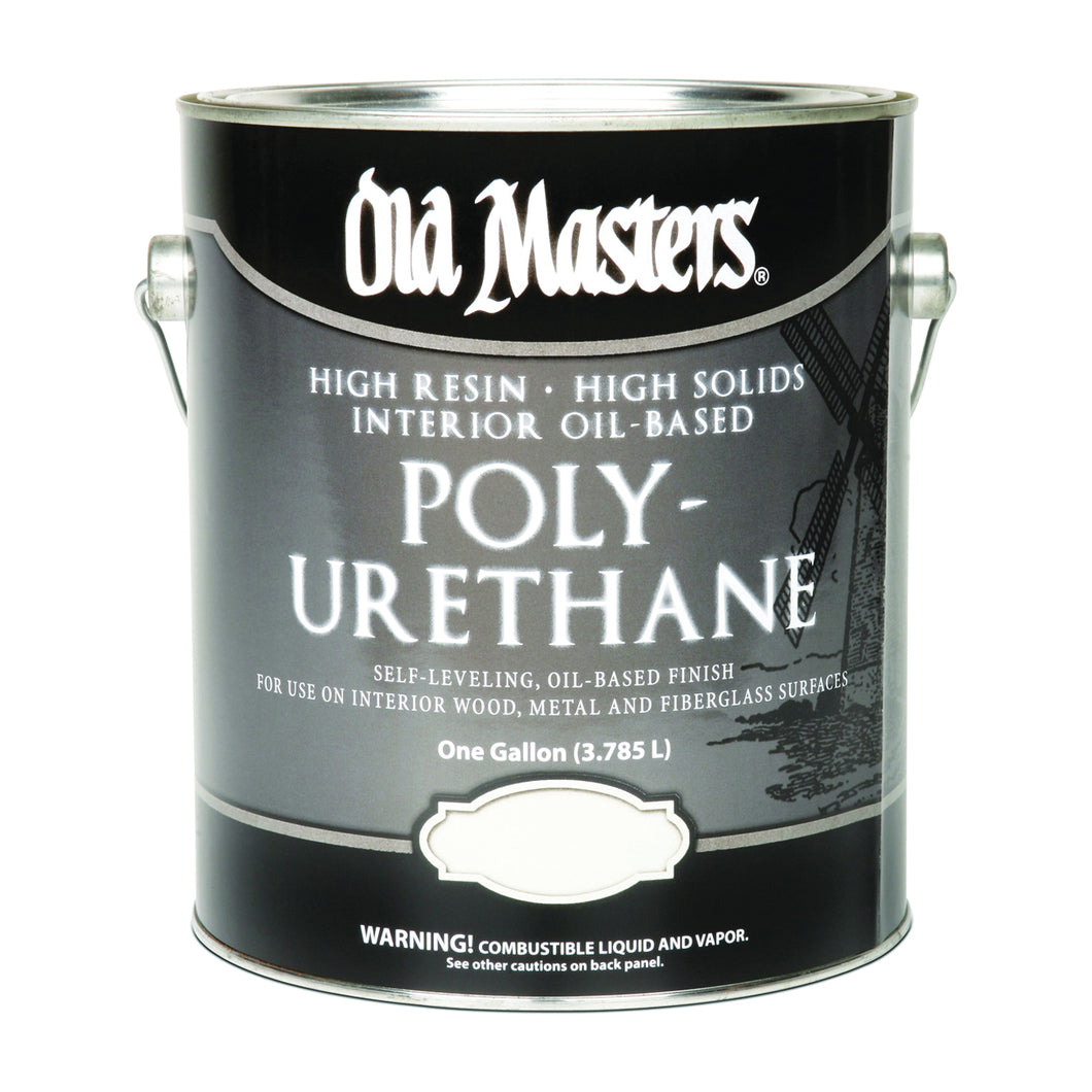 Old Masters 48101 Polyurethane, Gloss, Liquid, Clear, 1 gal, Can