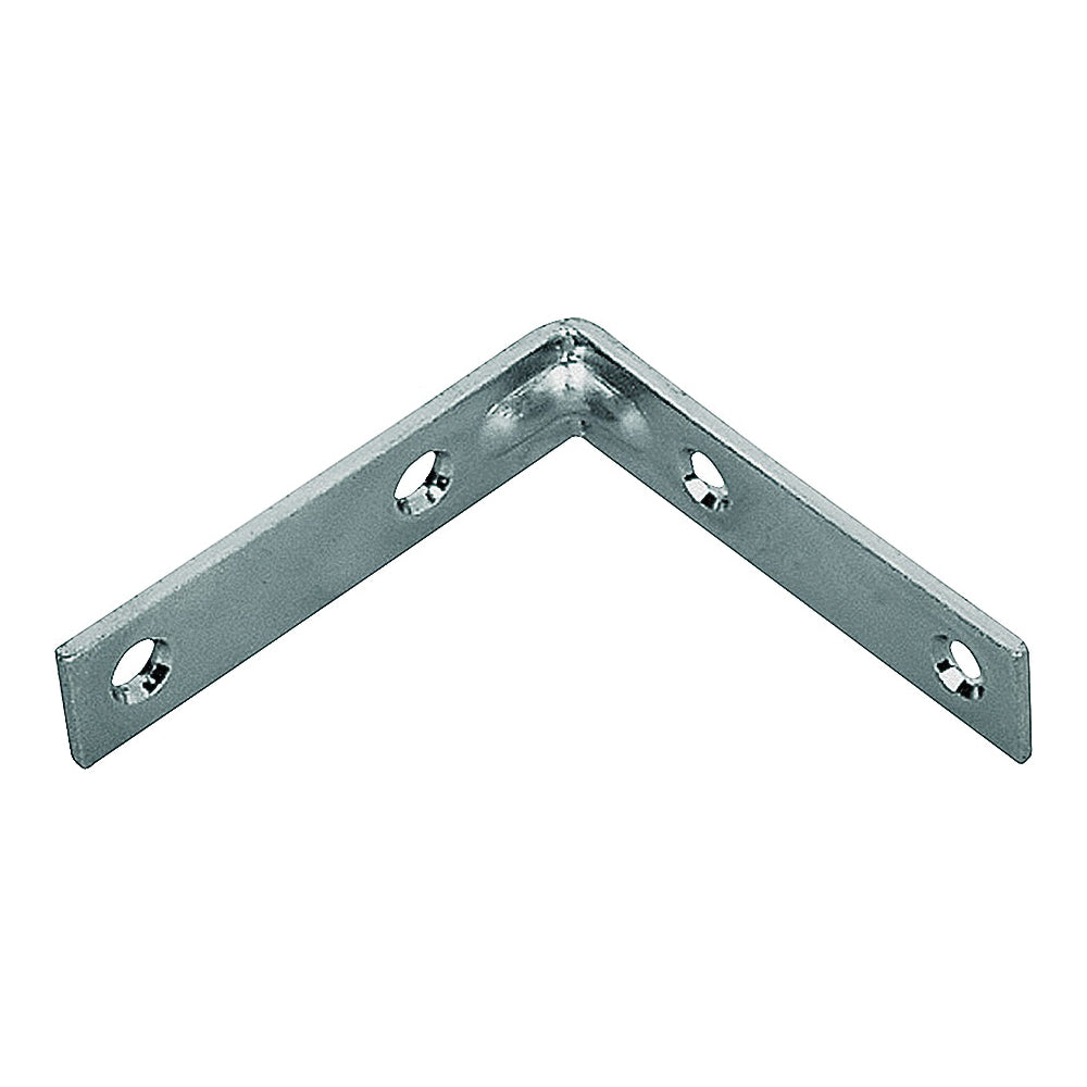 Prosource CB-B03-C4PS Corner Brace, 3 in L, 3 in W, 3/4 in H, Steel, Zinc-Plated, 2.6 mm Thick Material