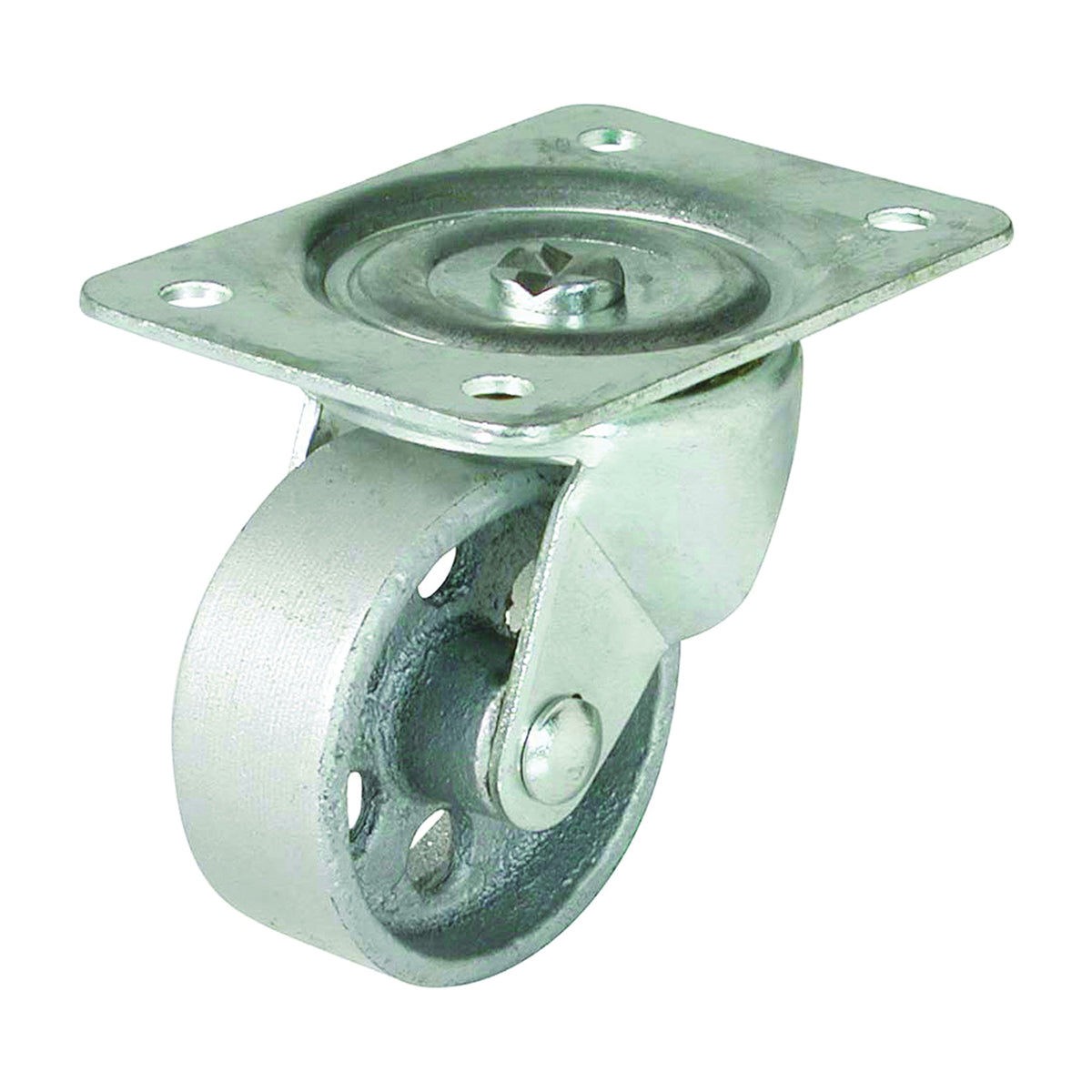 Shepherd Hardware 9782 Swivel Caster, 4 in Dia Wheel, 1-1/2 in W Wheel, Cast Iron Wheel, 500 lb