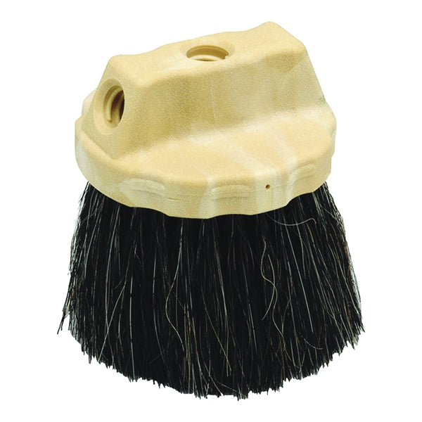 Marshalltown 832 Stippling Brush, 5 in Dia Brush, Horsehair/Polypropylene Trim