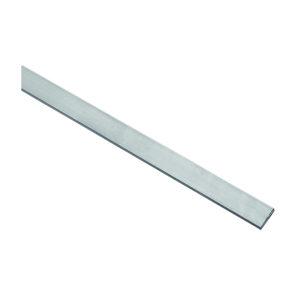 Stanley Hardware 4202BC Series N258-244 Flat Bar, 1 in W, 96 in L, 1/4 in Thick, Aluminum, Mill