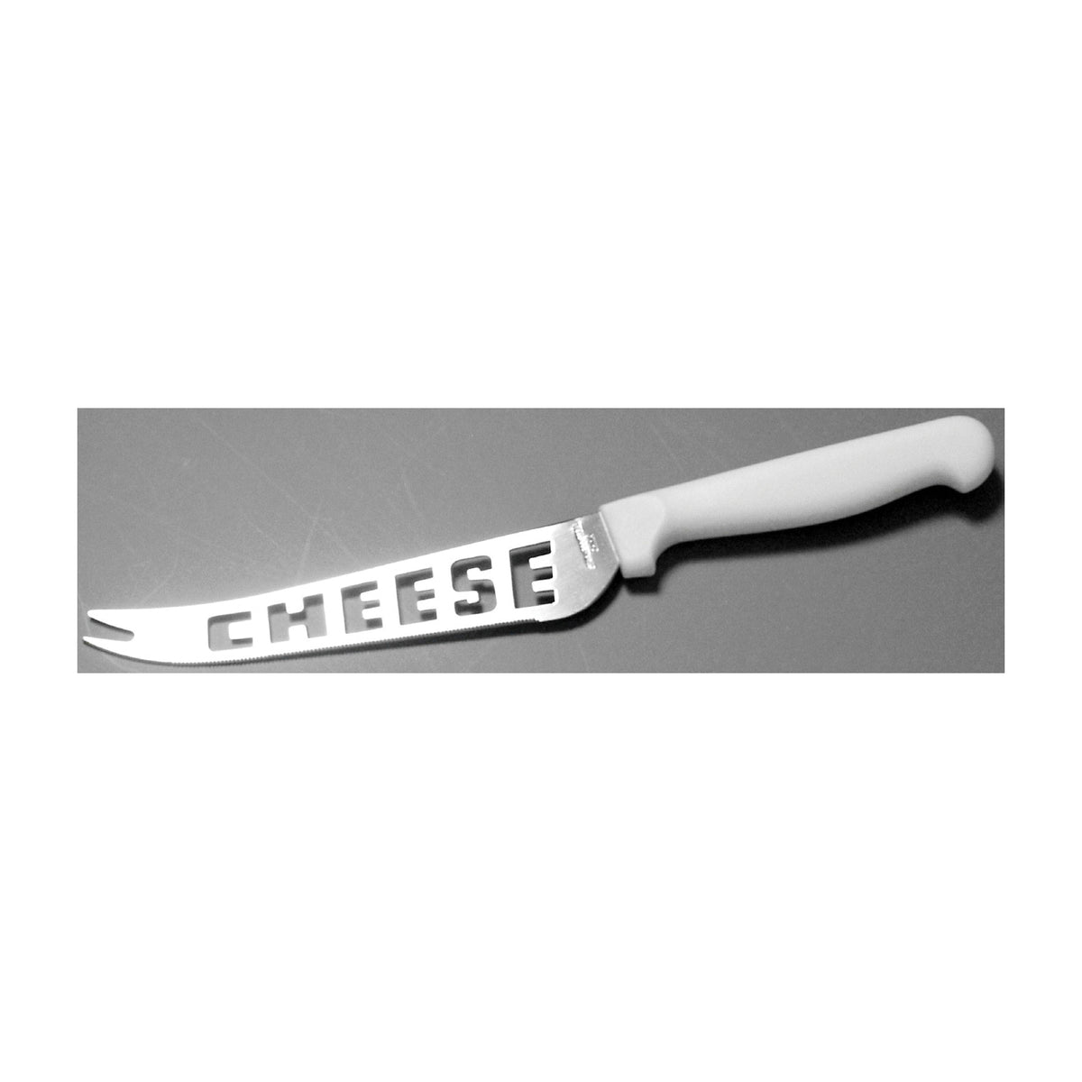 CHEF CRAFT 21368 Cheese Knife, Stainless Steel Blade, Plastic Handle, White Handle
